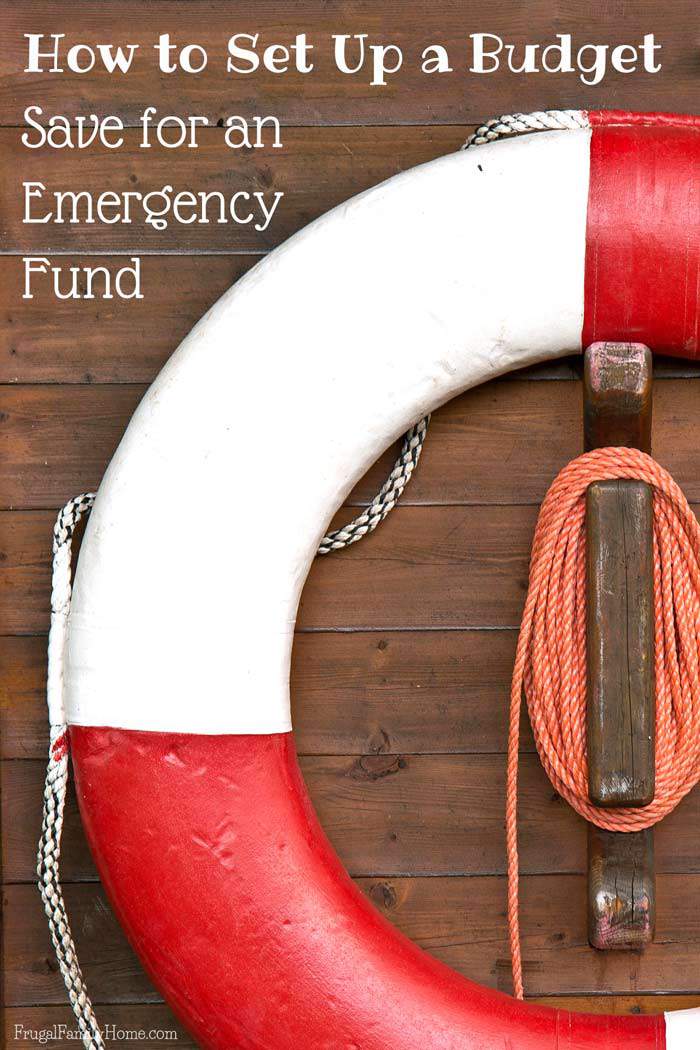 How to set up a Budget..Emergency Fund