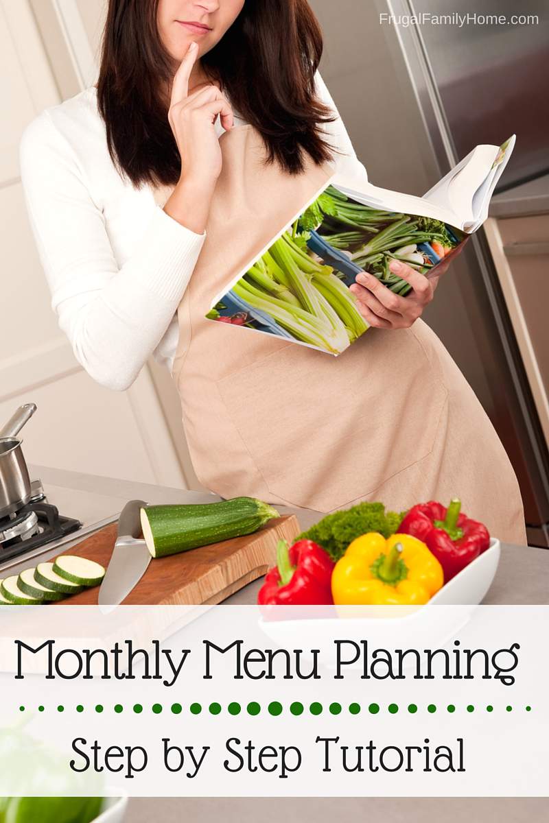 What a great tutorial on getting started with making a menu plan for a month. It was really helpful for me. If you want to get started with planning a menu just once a month this will really help. 