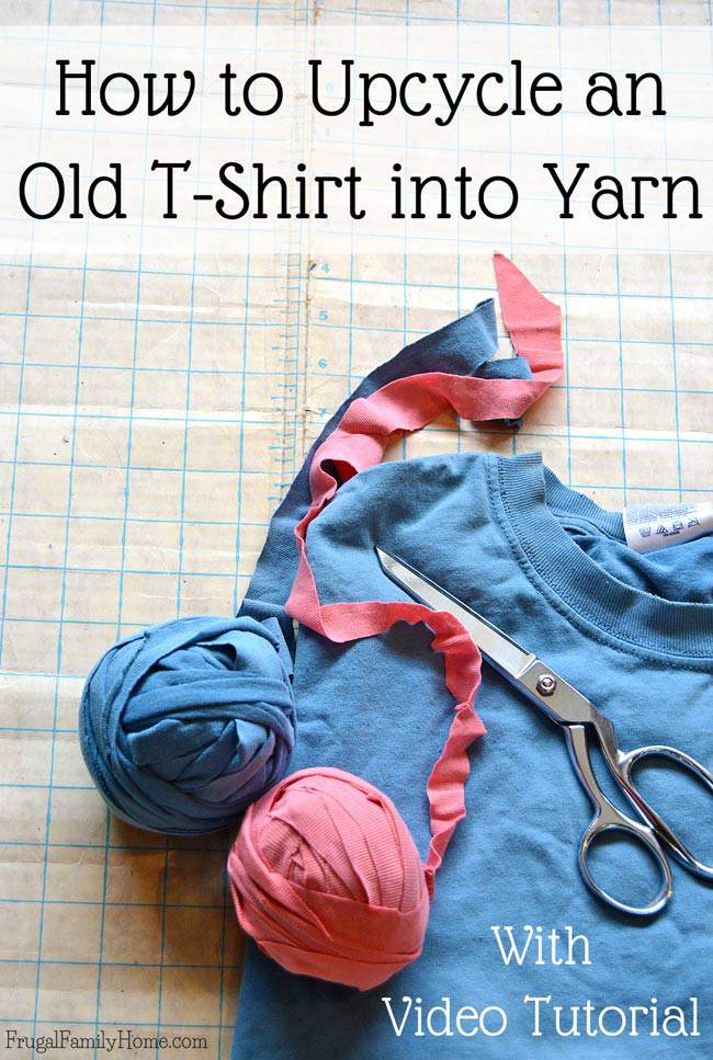 Got a few old t-shirt hanging around? Transform them into yarn you can use in crochet and knitting projects. It's easy to do, just follow the instructions in this tutorial. In just a few minutes you can upcycle those worn out t-shirts into a useable ball of yarn.