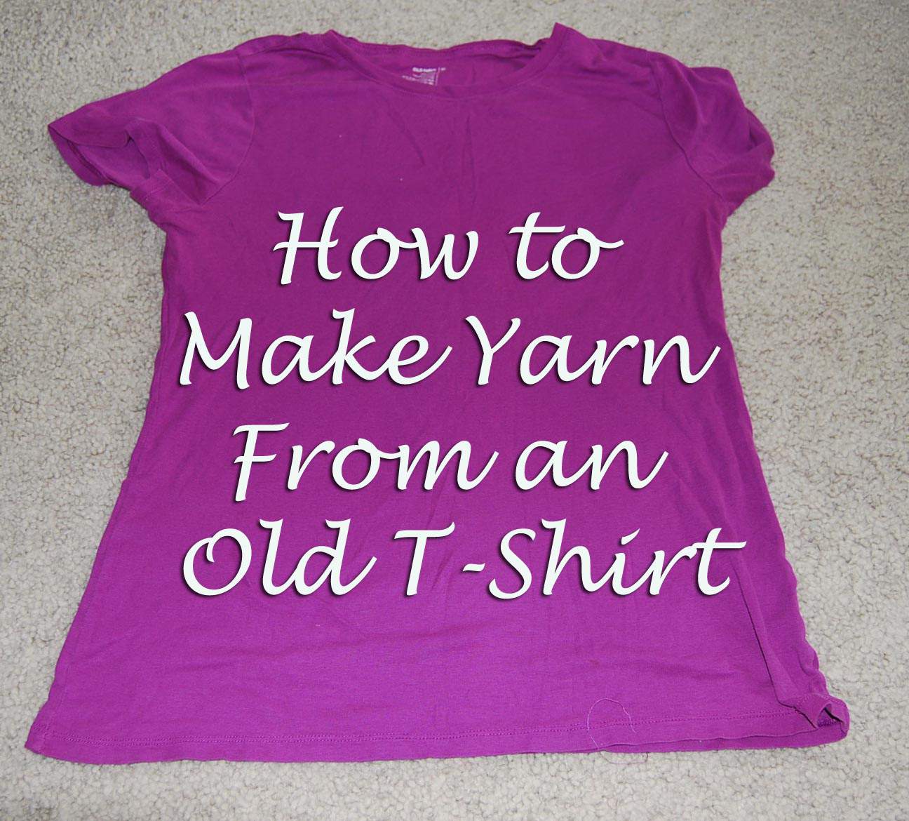 Diy How To Make Yarn From An Old T Shirts 1544