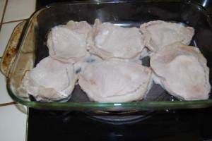 Pork Chops after baking 30 minutes