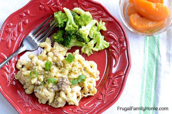 Homemade Cheeseburger Skillet Dish ~ This is one comfort food that I loved while growing up. It’s an easy one pot dinner that is easy to make and my whole family loves it. Plus it can be made dairy free. Come get the recipe to give a try.