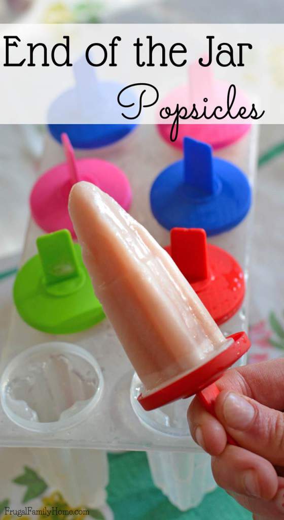 With summer here, it’s so nice to have easy desserts on hand to serve. Desserts that are easy to make and don’t require the oven. Because I like to be frugal and use every last bit of items we make this easy popsicle recipe using the last of the jar jam. Come see how easy it is to make, I’ve included a video too.