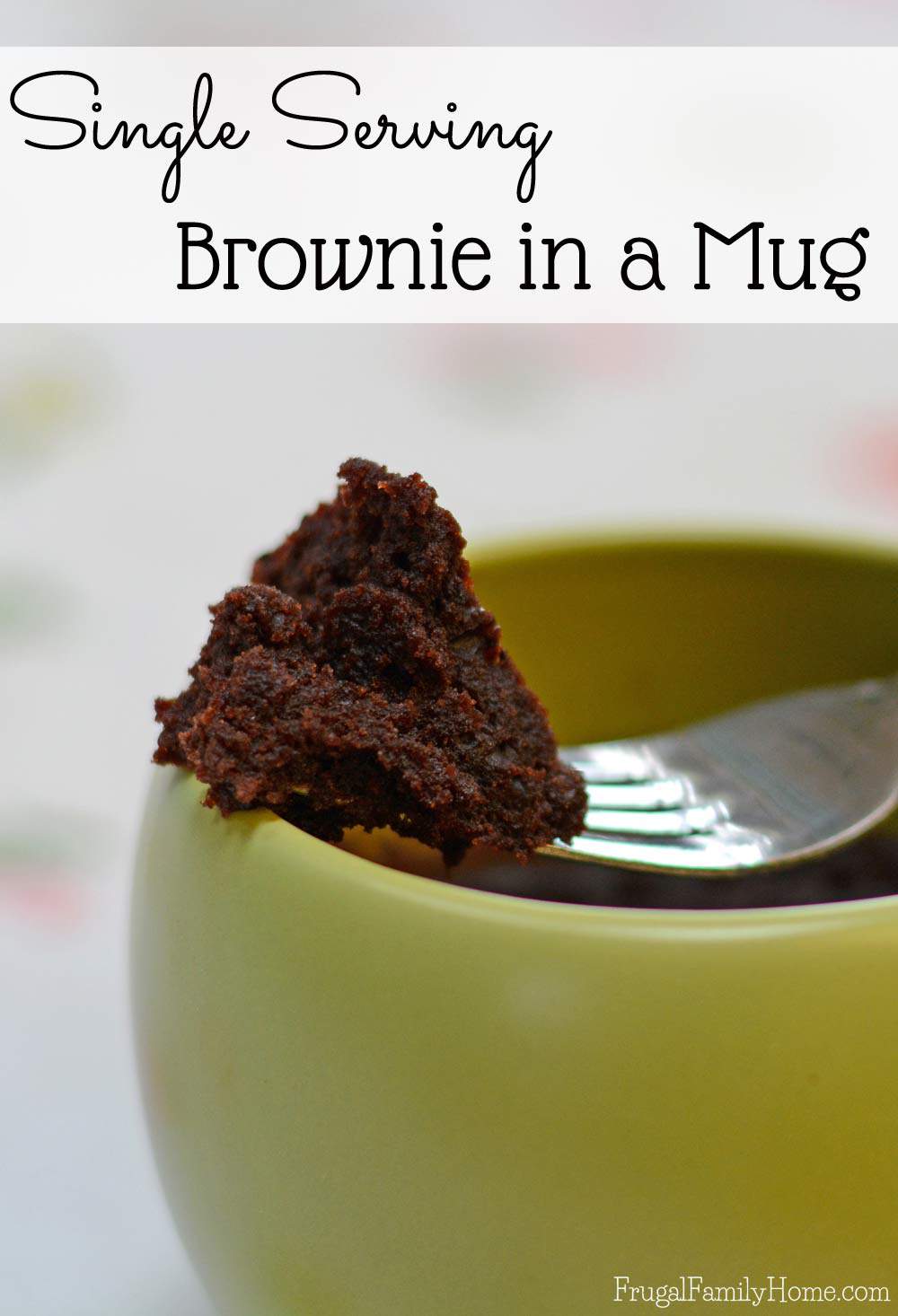 Easy to make mug recipe for brownies. So good and portioned controlled too.