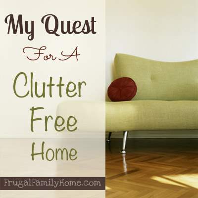 My Quest for a Clutter Free Home, Family Room Update