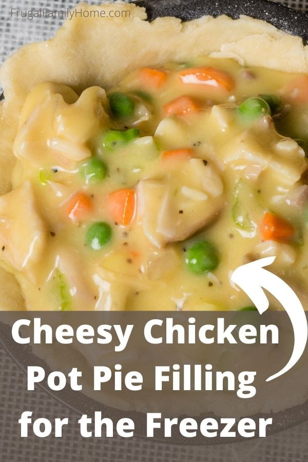 Freeze Batch Cooking, Chicken Pot Pie Filling