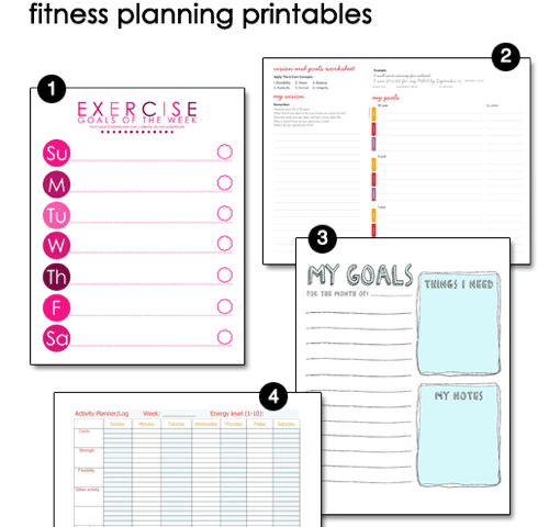 Fitness Printables