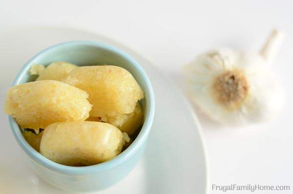 Make your own minced garlic cubes for the freezer. You won’t have to peel and chop one clove or garlic for a recipe, you’ll have it ready and waiting in the freezer. 