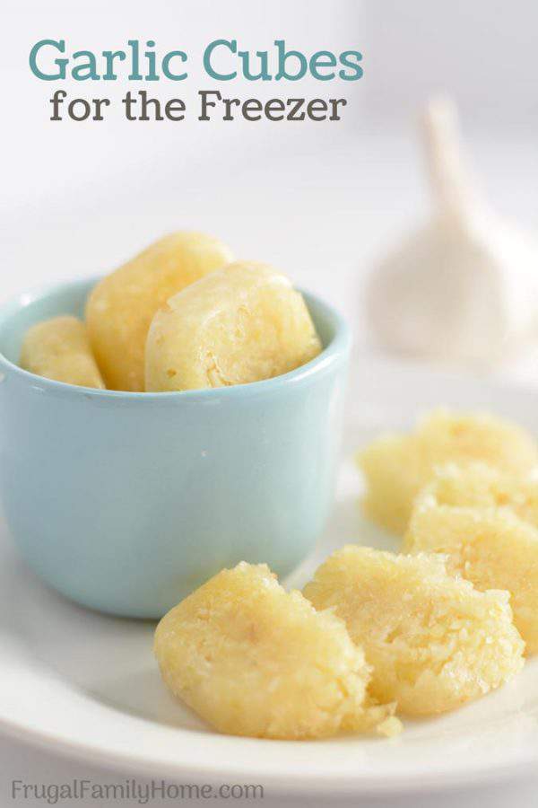 How to Make Minced Garlic Cubes for the Freezer with Video