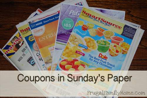 Coupons in Sunday #39 s Paper March 7th Frugal Family Home