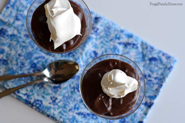 Looking for a delicious dairy-free pudding recipe? Look no further this recipe for dairy-free chocolate pudding is almost as easy to make as boxed pudding and inexpensive to make too. It so rich and creamy you'll never know it's dairy-free.