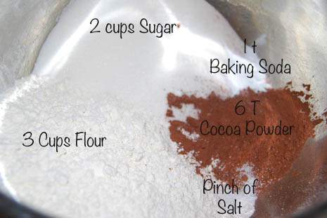 Wacky Cake Ingredients