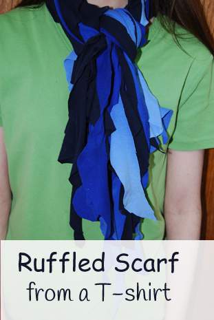 Recycled Craft, Ruffled Scarf