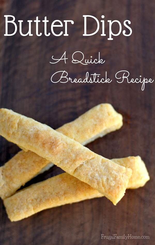 A quick and easy recipe for breadstick. These yummy buttery sticks are ready in about 25 minutes. 