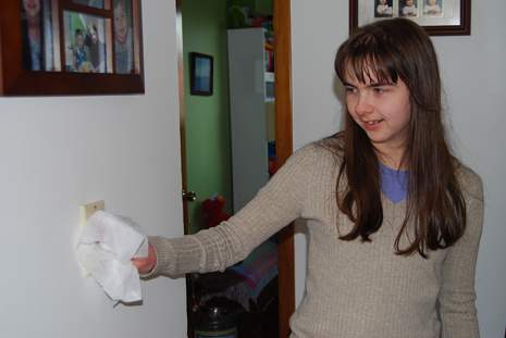 Daughter Cleaning