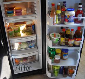 Door and Refrigerator After