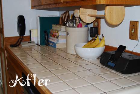 Kitchen Counter with Bananas After