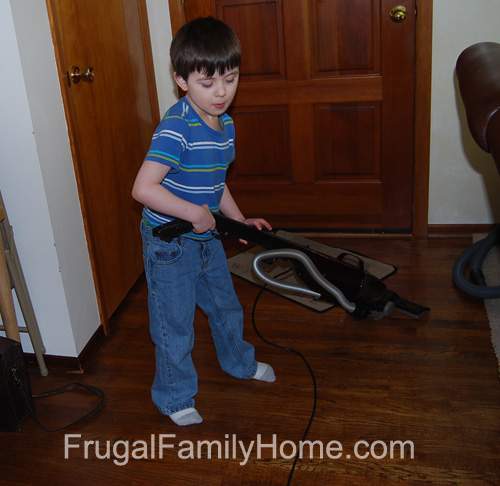 Son Vacuuming