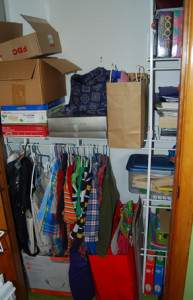 Son's closet After