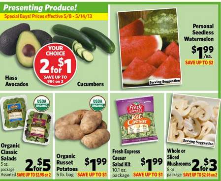 Discounted grocery specials