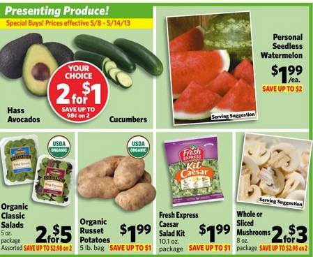 Discount grocery specials