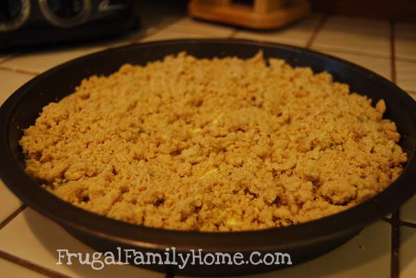 Crumb Topping before baking