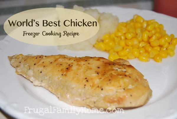 Freezer recipe for chicken