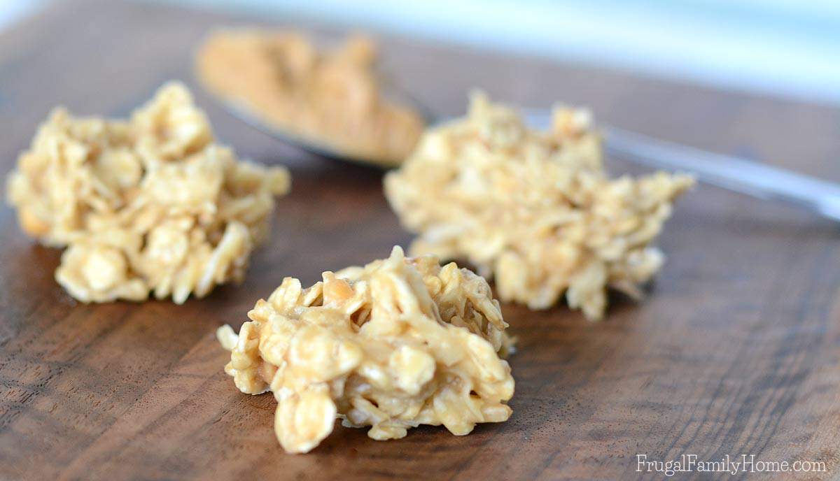 A simple and delicious recipe for peanut butter no bakes. These are dairy free too.