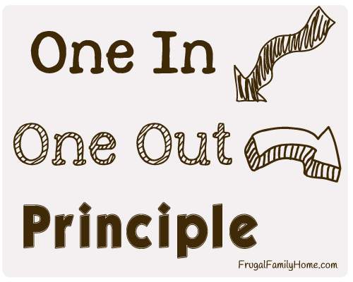 Clutter Control: One In, One Out Principle