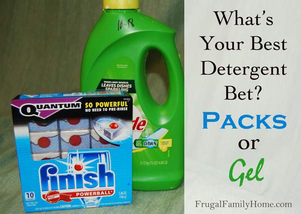 Packs or Gel Dish Detergent