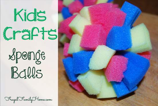 Sponge Ball Craft for Kids