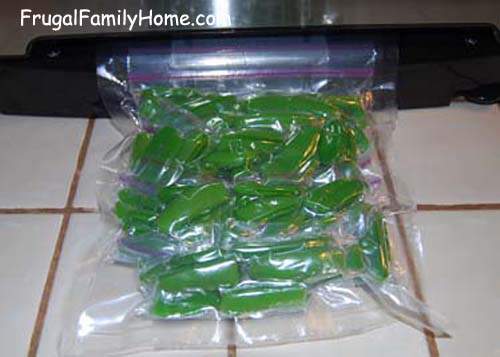 Sugar Snap Peas Vacuumed Sealed