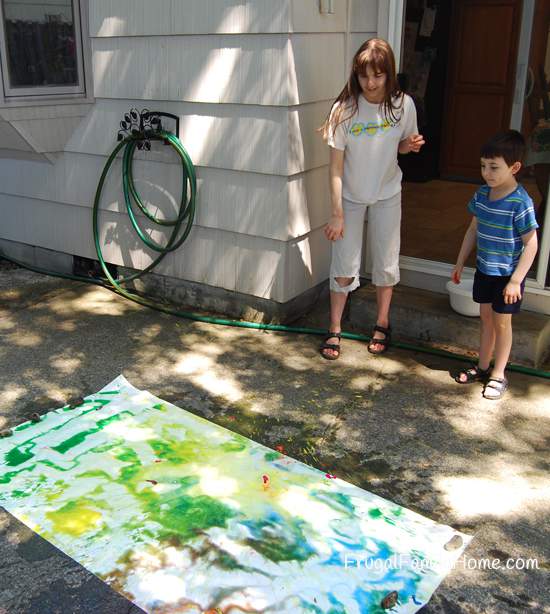 Paint Balloons Exploding on Paper