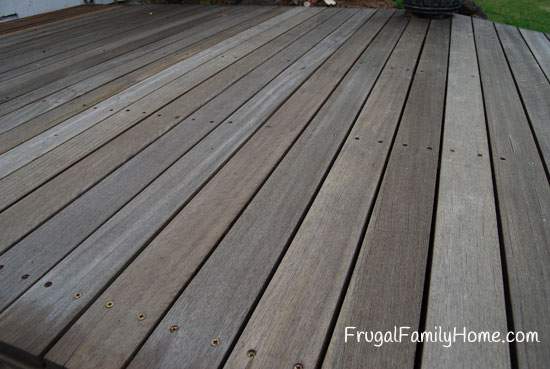 Before cleaning of the Deck