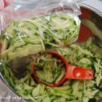 Packing Zucchini for Freezer