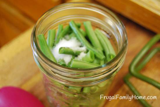 green beans is jar