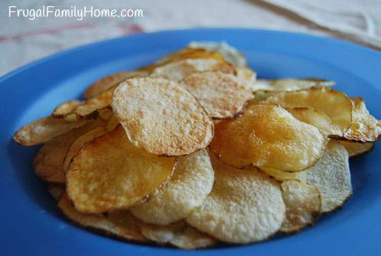 Crispy chips from the microwave