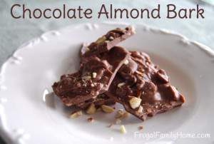 Homemade Sweet Treats, Almond Bark Frugal Family Home