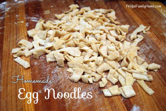 Make it from Scratch Challenge...Homemade Egg Noodles | Frugal Family Home