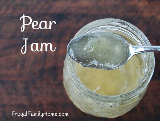 Make Your Own Pear Jam