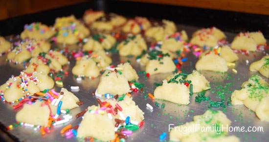 Sprinkled Spritz Cookies