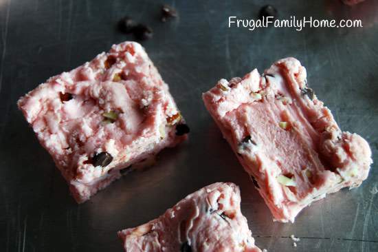 Strawberry Chocolate Chip Fudge