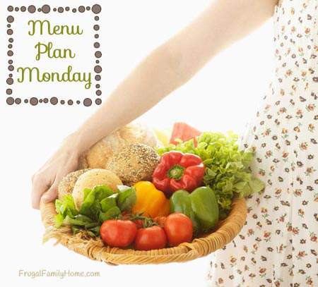 Menu Plan Monday, Oven Baked Meals