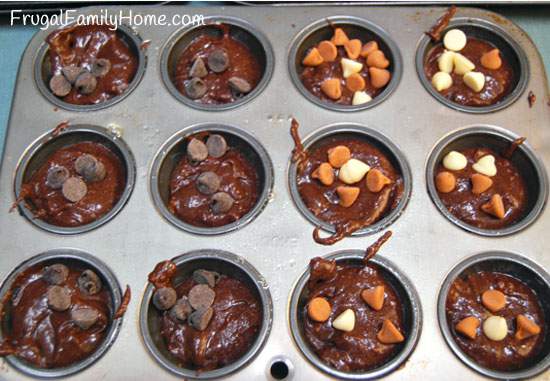 Brownie Bites before baking