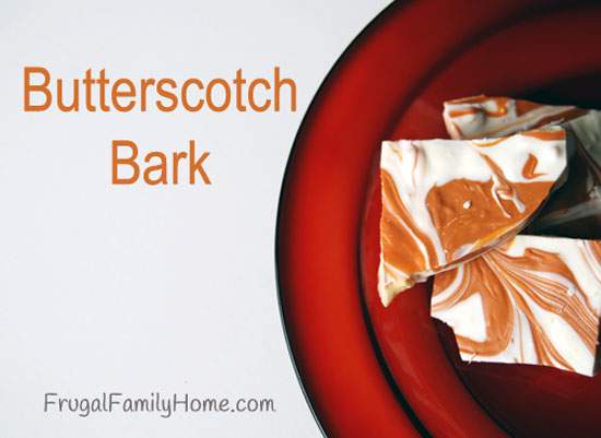 Butterscotch Bark Recipe