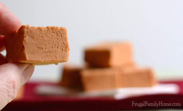 The kids and I make this fudge each year for our Christmas candy plates. It’s so easy to make using only two ingredients and only takes 5 minutes to make. But it tastes so good. Impress your friends by making this delicious butterscotch fudge for them.