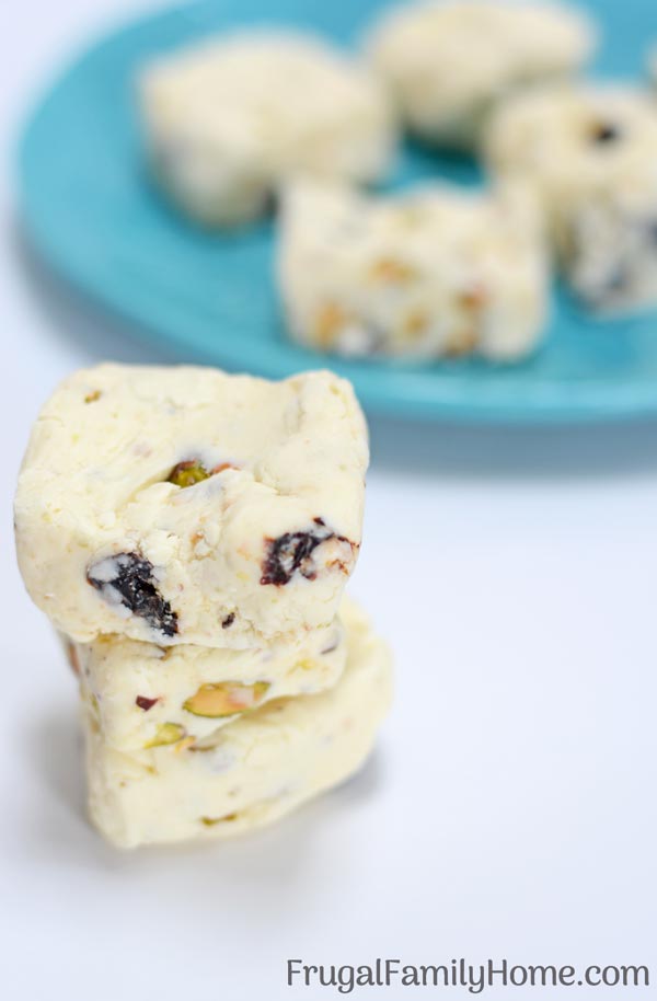 Easy Cherry Pistachio Fudge, A Simple Fudge Recipe Frugal Family Home