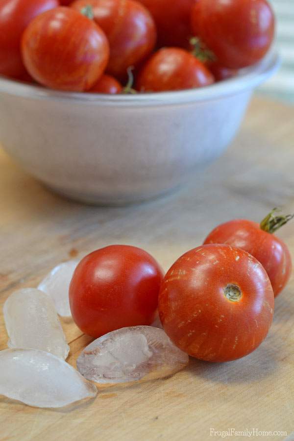 If you have a bunch of tomatoes from your garden and you don’t have time to dry or can them, why not freeze them? Did you know you can freeze tomatoes whole? No need to slice, dice or even peel them. It’s super easy to do and they work great in sauces, soups, stews, and chili.