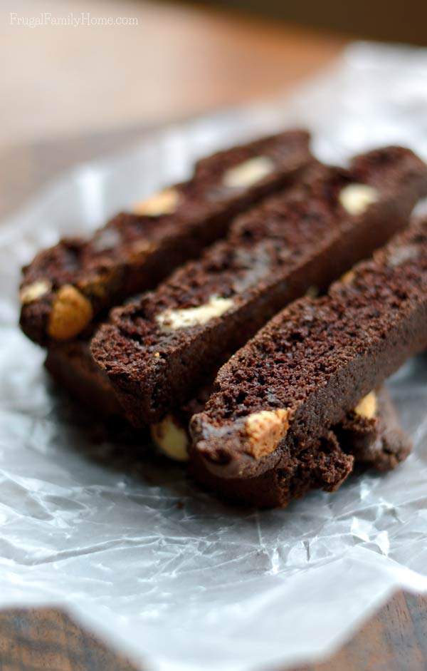 Yummy and Easy to make Homemade Double Chocolate Biscotti recipe. 
