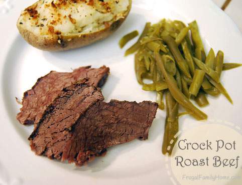 A simple dinner that can be prepared in the morning and done when you get home. It's Easy Crock Pot Beef Roast